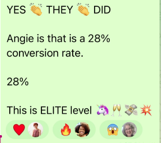 Testimonial screenshot