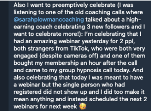 Testimonial screenshot