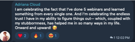 Testimonial screenshot